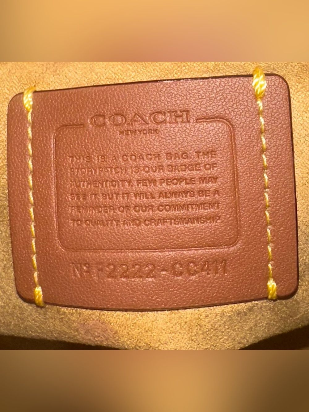 Coach Revel Bag 24 in black glovetanned leather with signature brass hardware. - Picture 3 of 11
